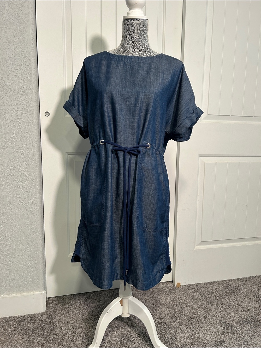 Tommy Bahama Denim Shirt Dress L